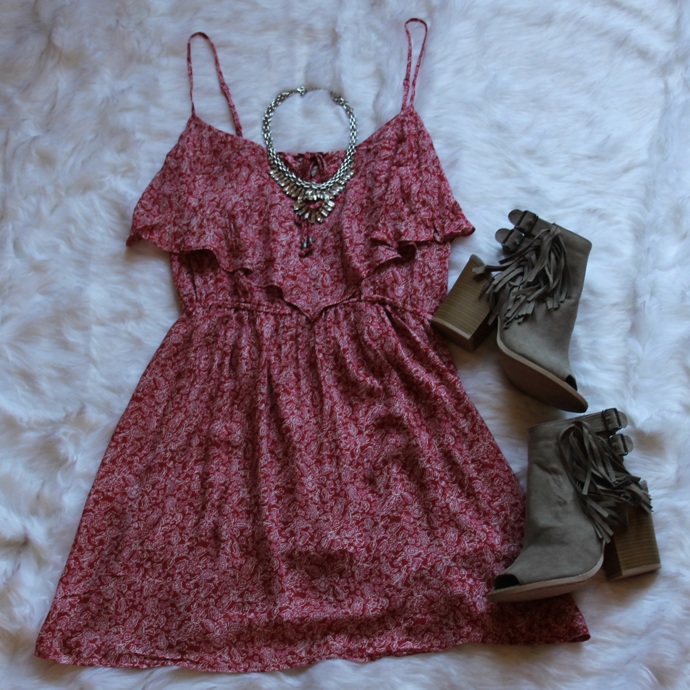 American Eagle flowy ruffle summer dress - Picture 6 of 8